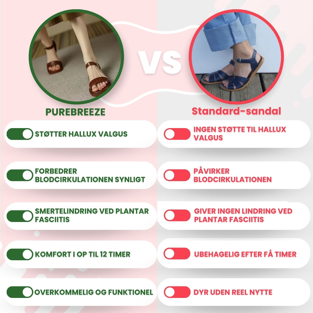OrtoDay PureBreeze – Ortopædiske sandaler til stil og let komfort