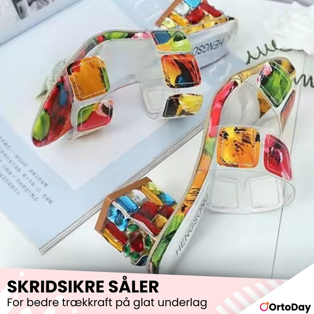 OrtoDay DiscStep – Stilfulde og behagelige sandaler med glitrende detaljer