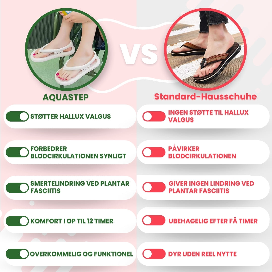 OrtoDay AquaStep – Orthopædisk flip flop til optimal støtte og velvære