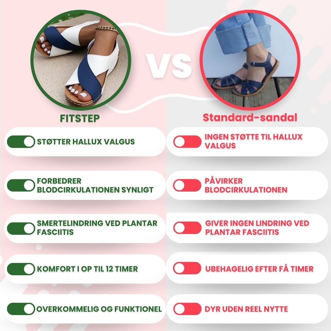 OrtoDay FitStep - Komfortable ortopædiske sandaler til kvinder