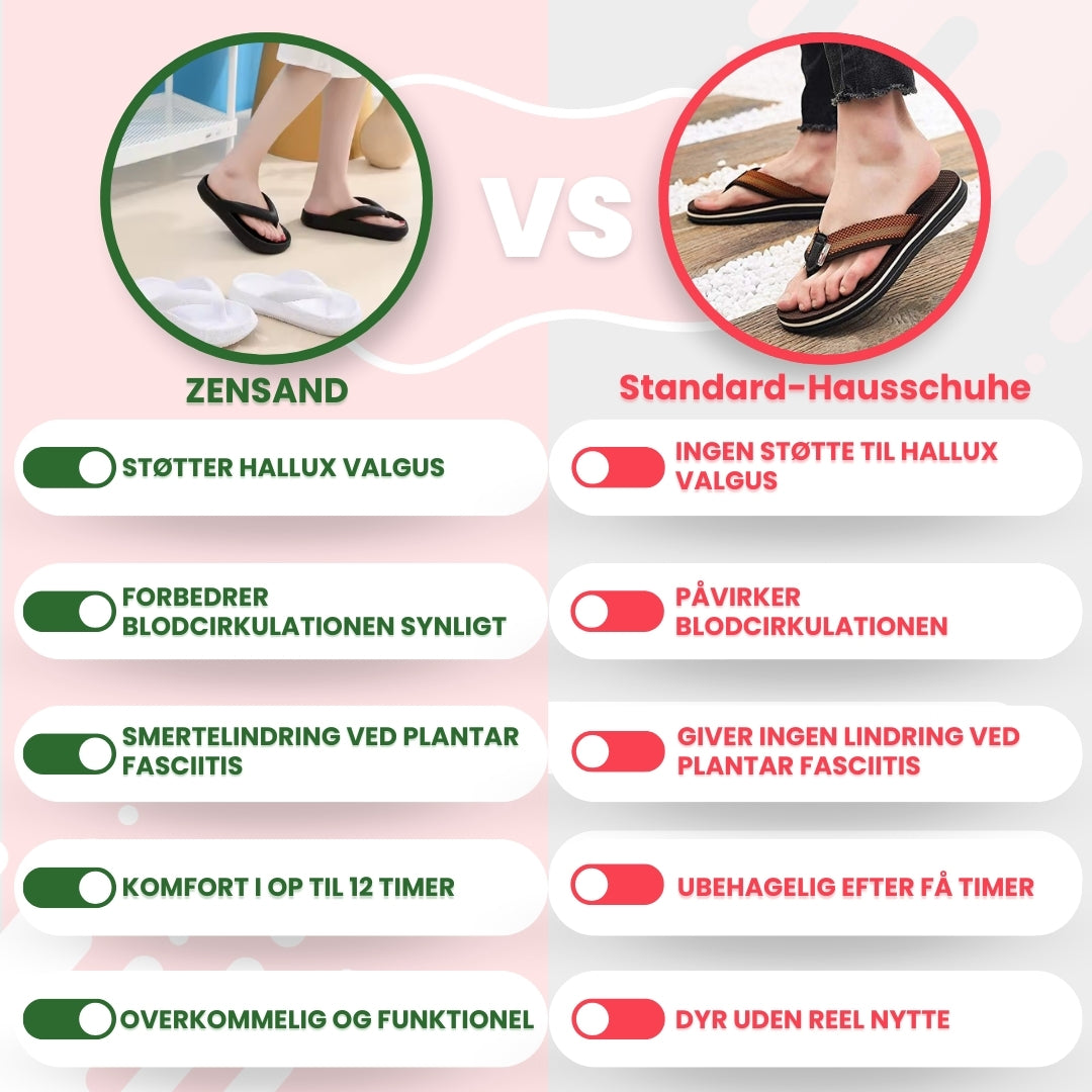 OrtoDay ZenSand - Flip-flops til effektiv smertelindring