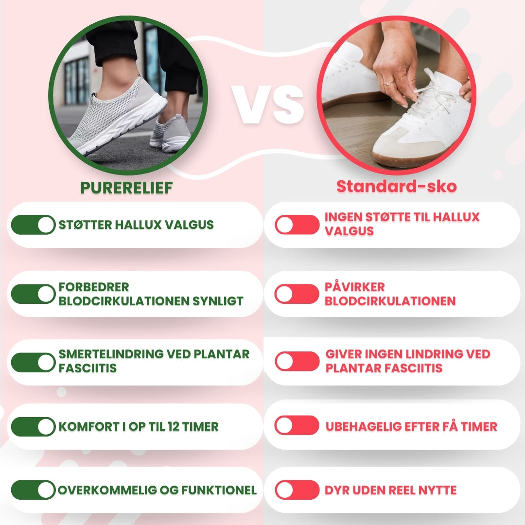 OrtoDay PureRelief - Ortopædiske sko - Letvægts ortopædiske sko til smertelindring - Unisex