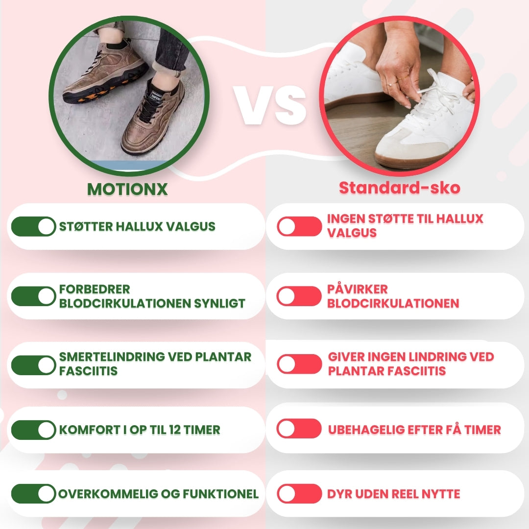 OrtoDay MotionX - Vandresko til mænd lavet af vandtæt PU-læder