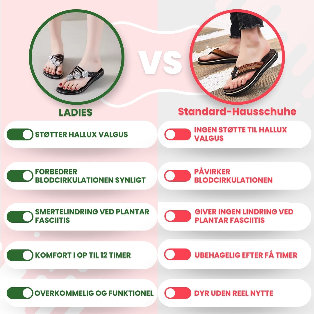 OrtoDay Ladies - Stilfulde og ortopædiske flip flops til sommeren