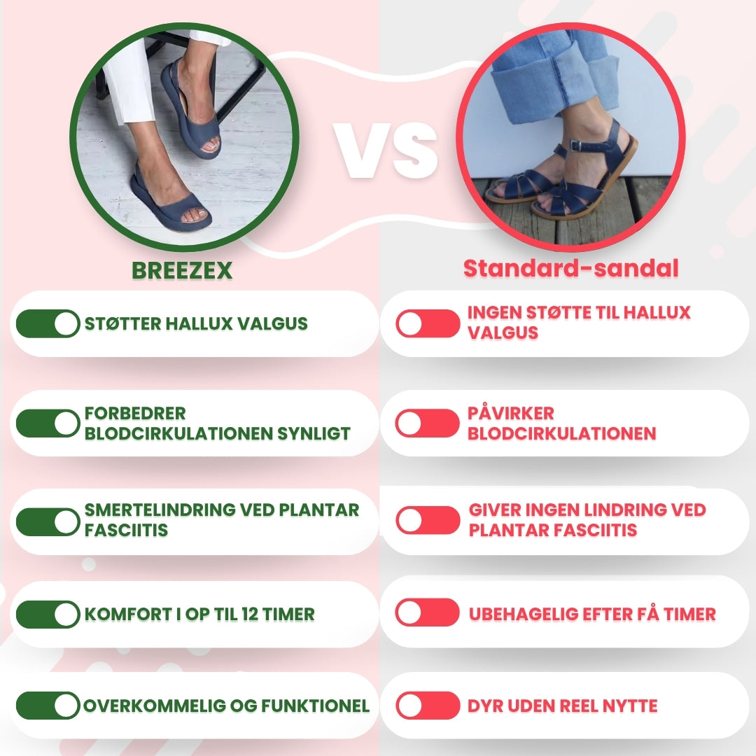 OrtoDay BreezeX - Bedste damesandaler for komfort og stil