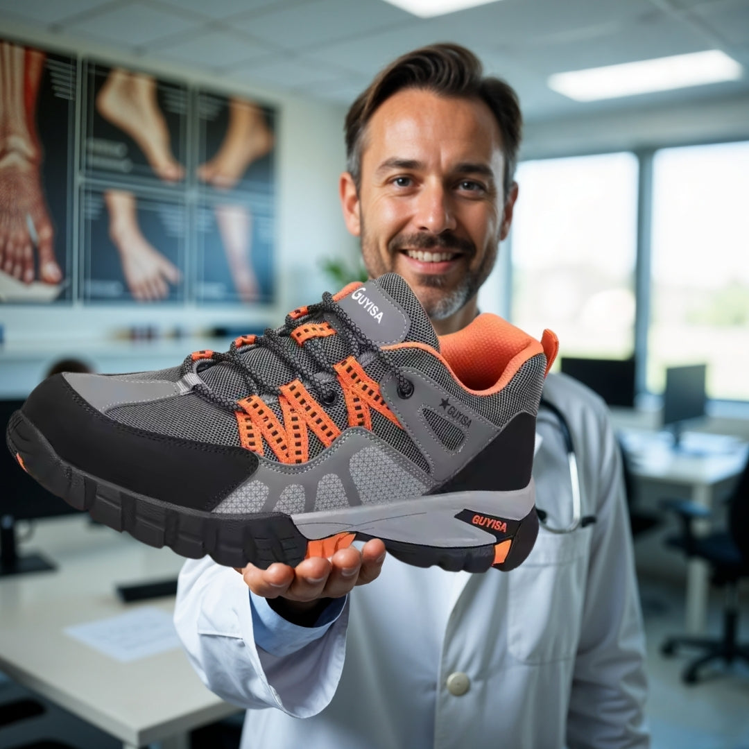 OrtoDay SteelGuard - Ortopædiske sko - Anti-punktering og slagfast - Ståltå