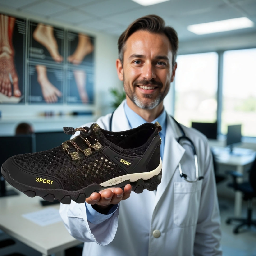 OrtoDay BareStep – Vandafvisende Barfod Trekking Sko til Smertelindring