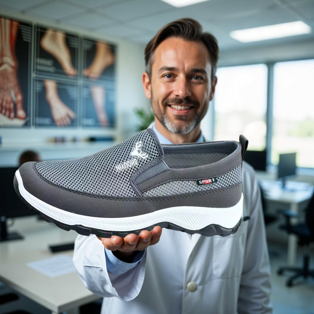 OrtoDay FlexStep - Vandresko til mænd - Åndbar - slip-on