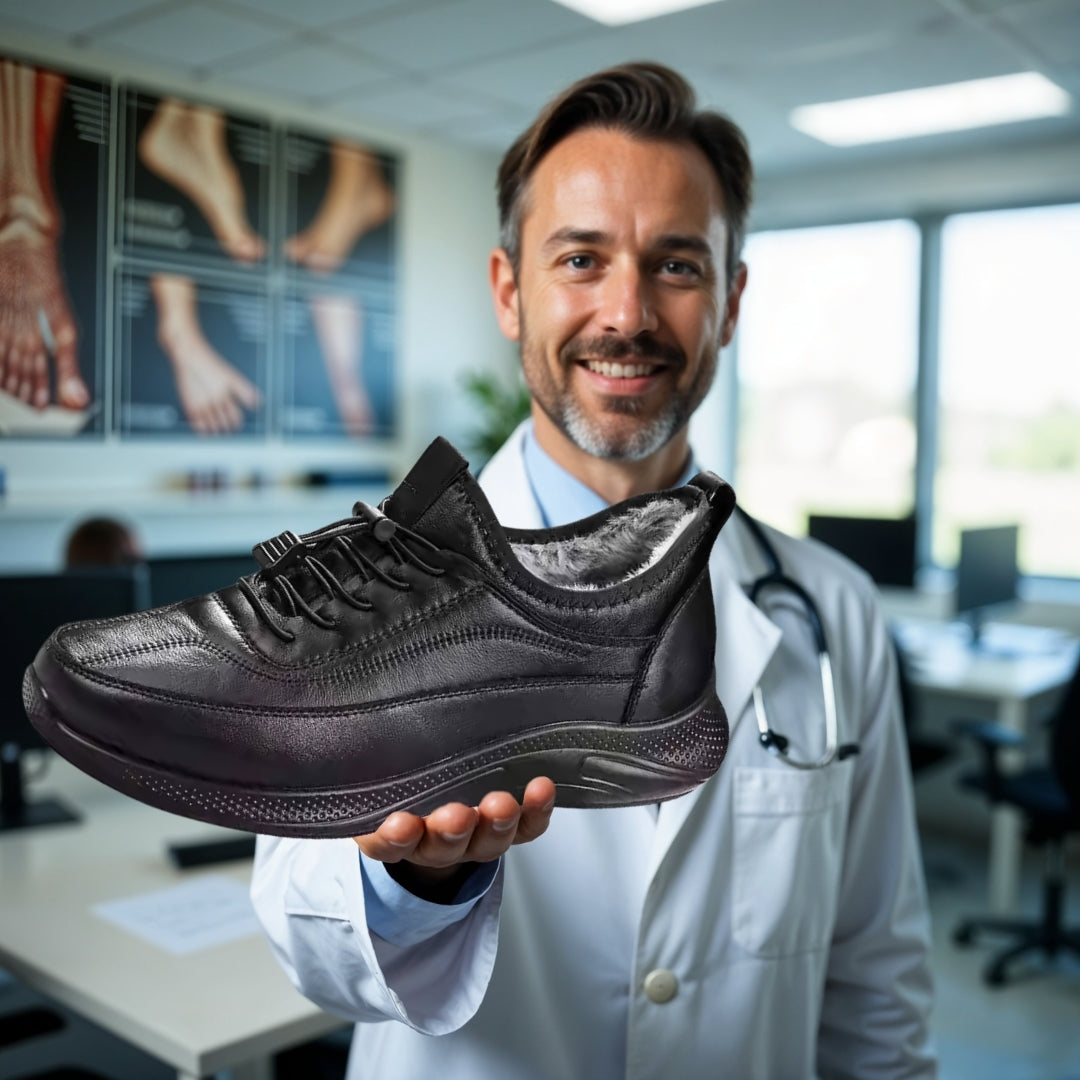 OrtoDay GlideForce - Vinterstøvler til mænd - med uldfor og vandtæt