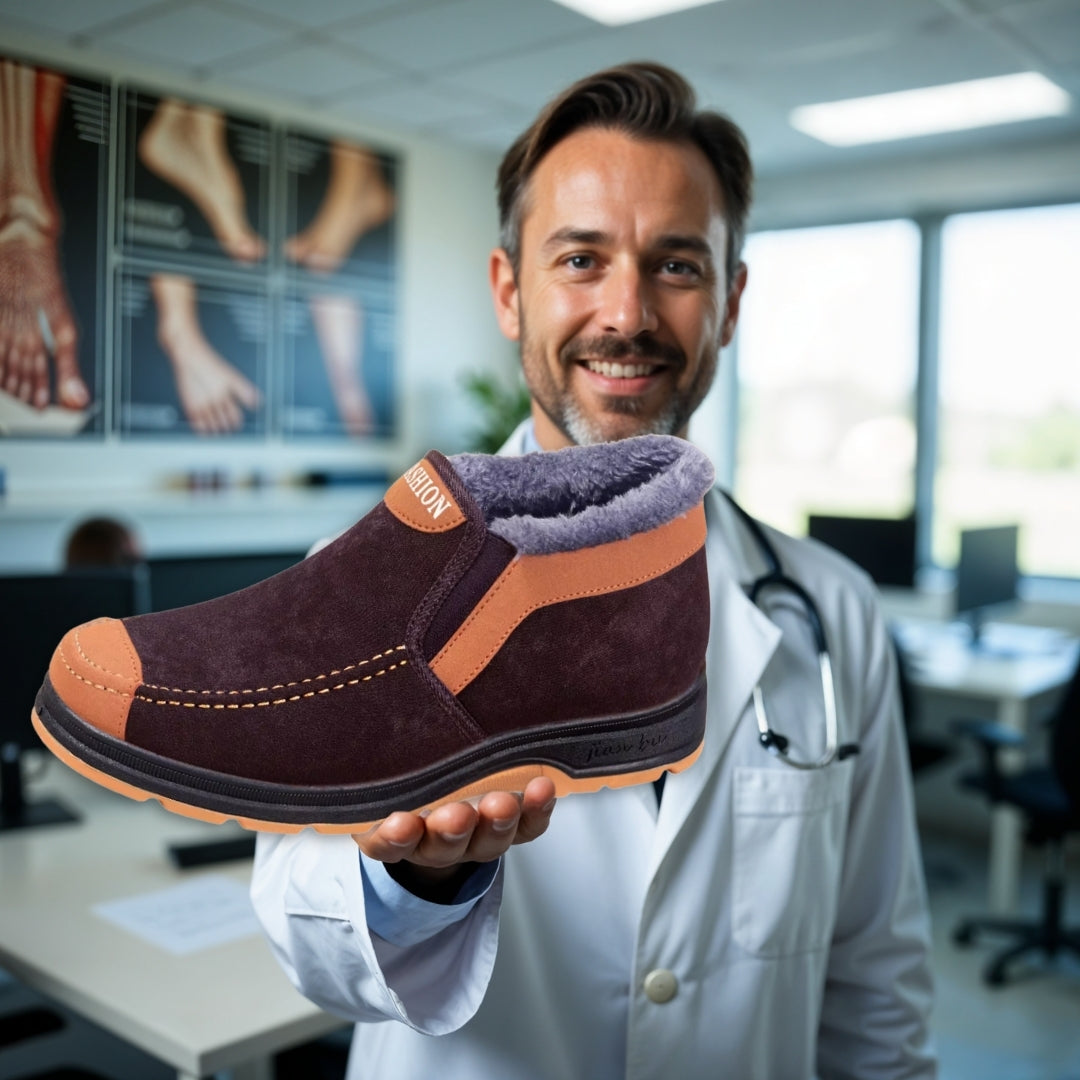 OrtoDay WinterGuard - Vinterstøvler til mænd - skridsikre såler