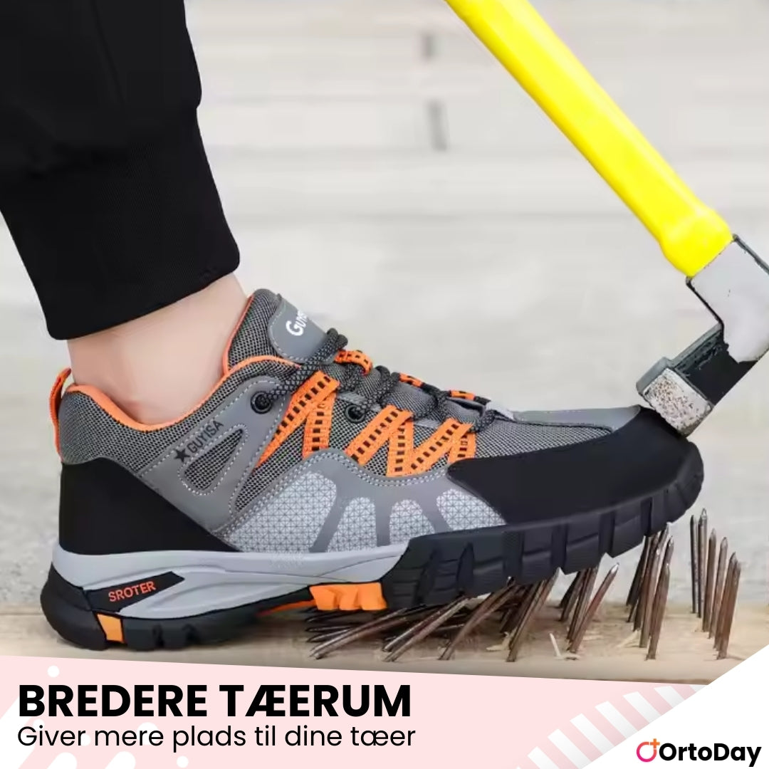 OrtoDay SteelGuard - Ortopædiske sko - Anti-punktering og slagfast - Ståltå