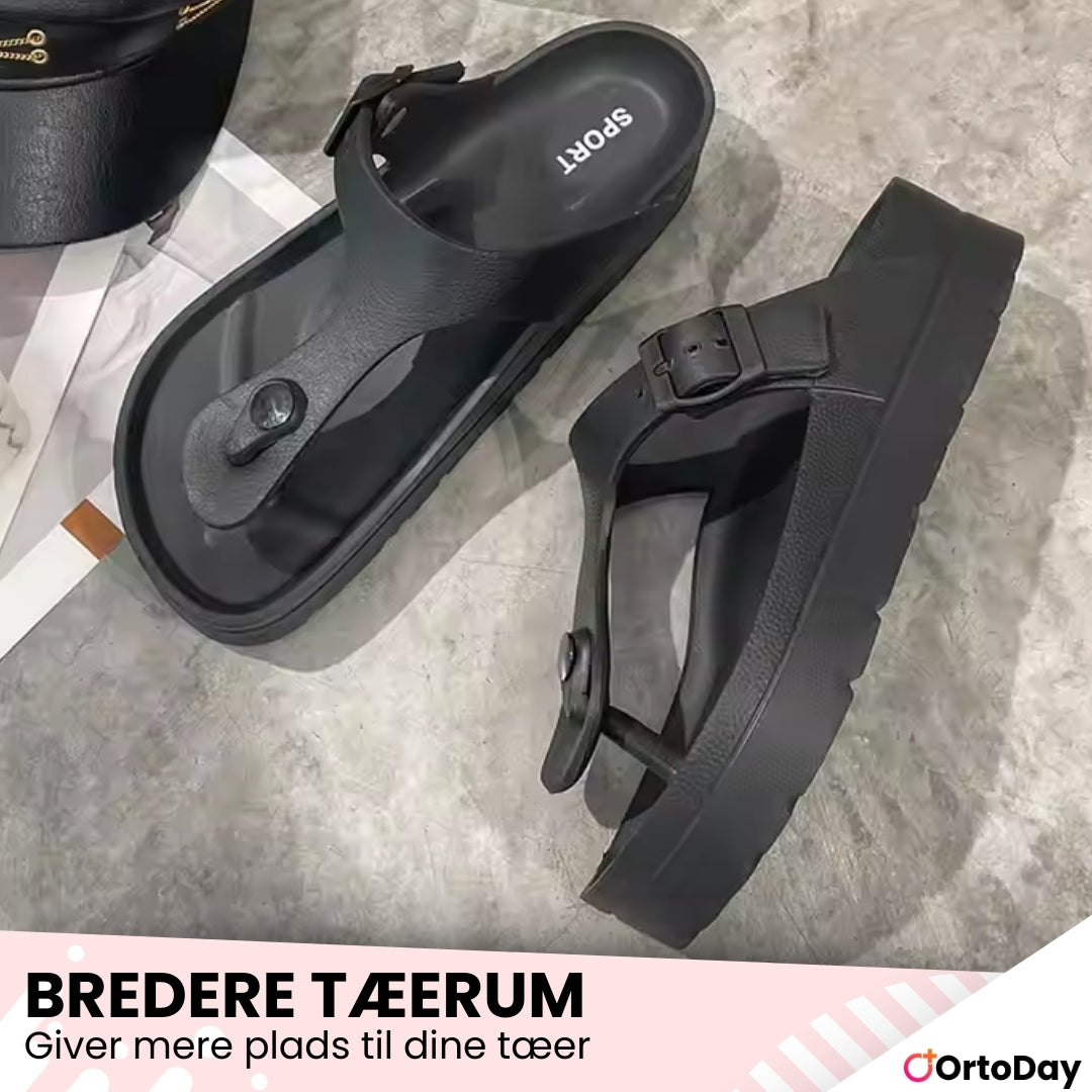 OrtoDay WaveEase – Stilfulde ortopædiske flip flops til komfort og støtte
