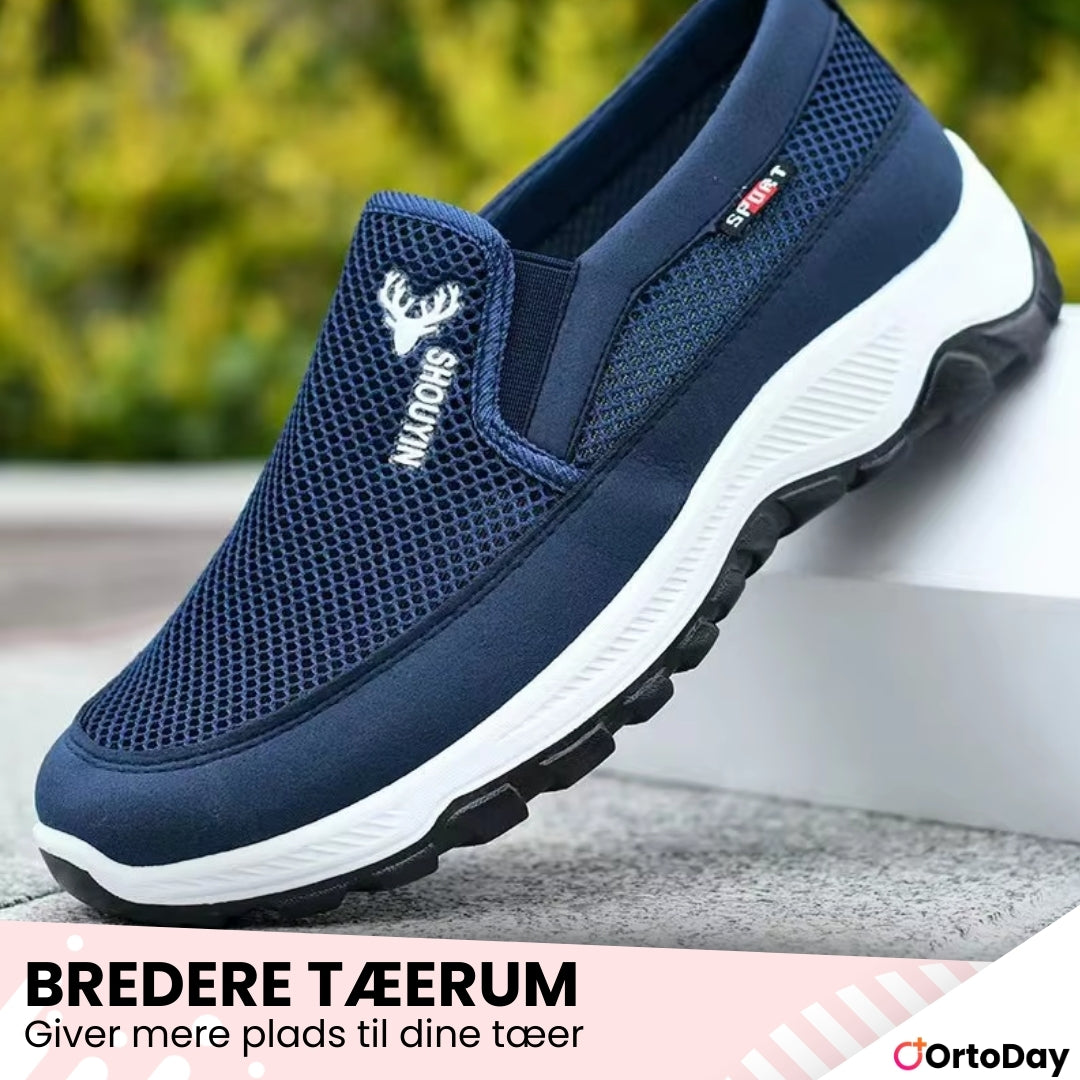 OrtoDay FlexStep - Vandresko til mænd - Åndbar - slip-on