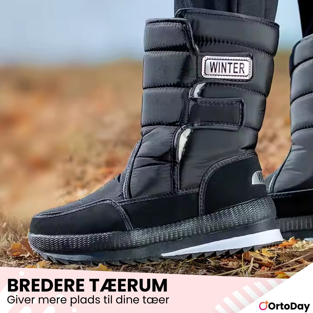 OrtoDay WinterGuard - Høje vinterstøvler med velcrolukning for komfort og beskyttelse