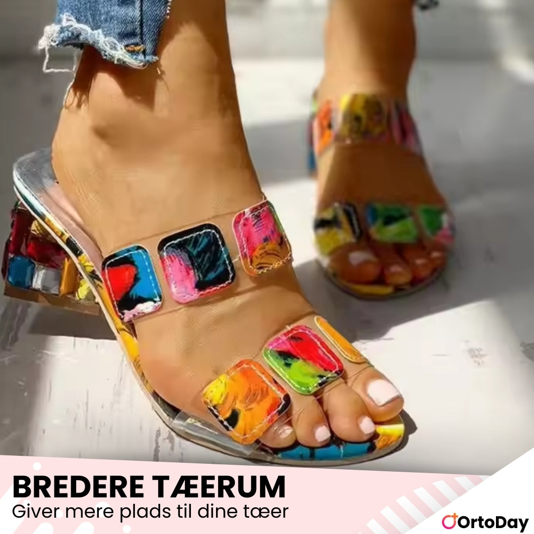 OrtoDay DiscStep – Stilfulde og behagelige sandaler med glitrende detaljer