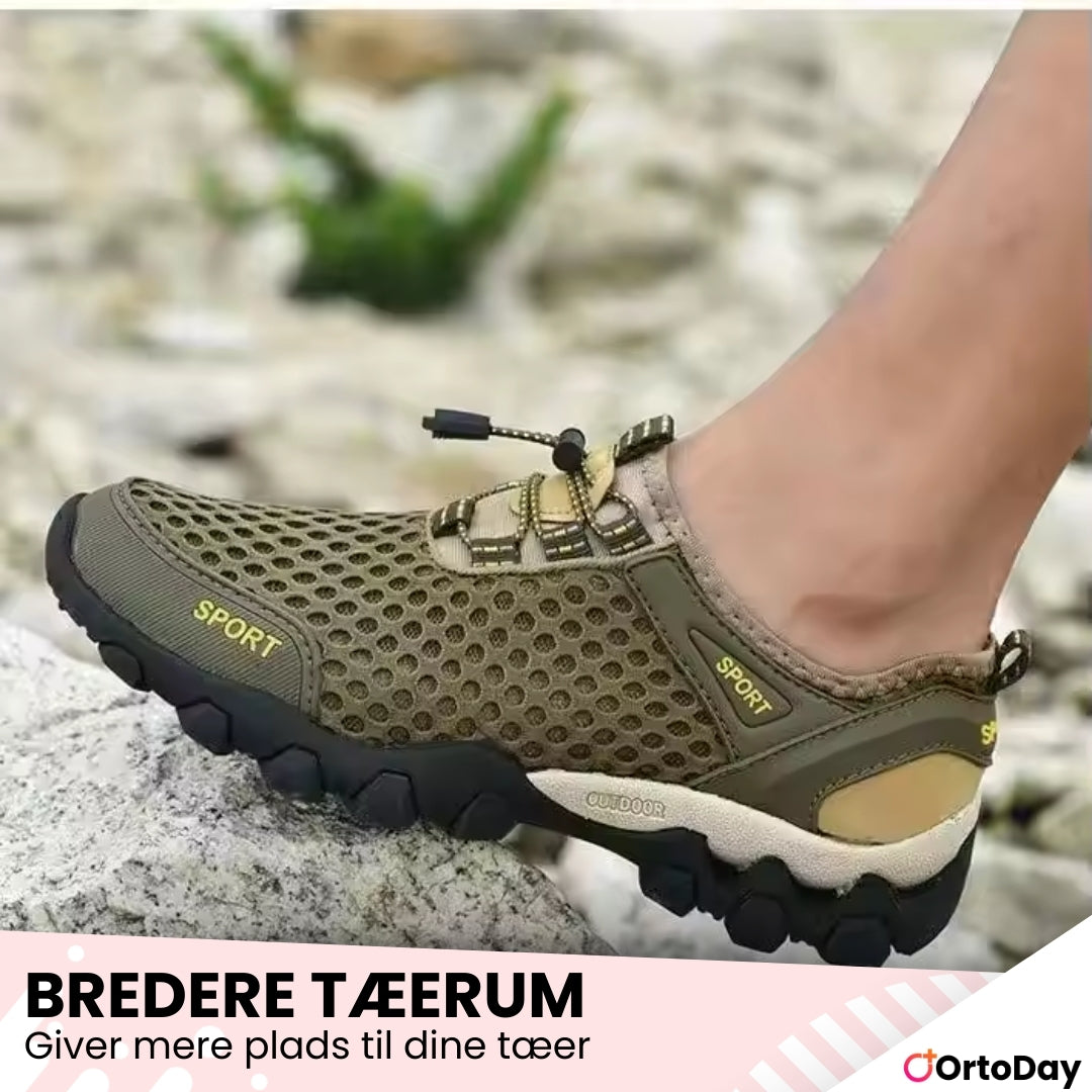 OrtoDay BareStep – Vandafvisende Barfod Trekking Sko til Smertelindring