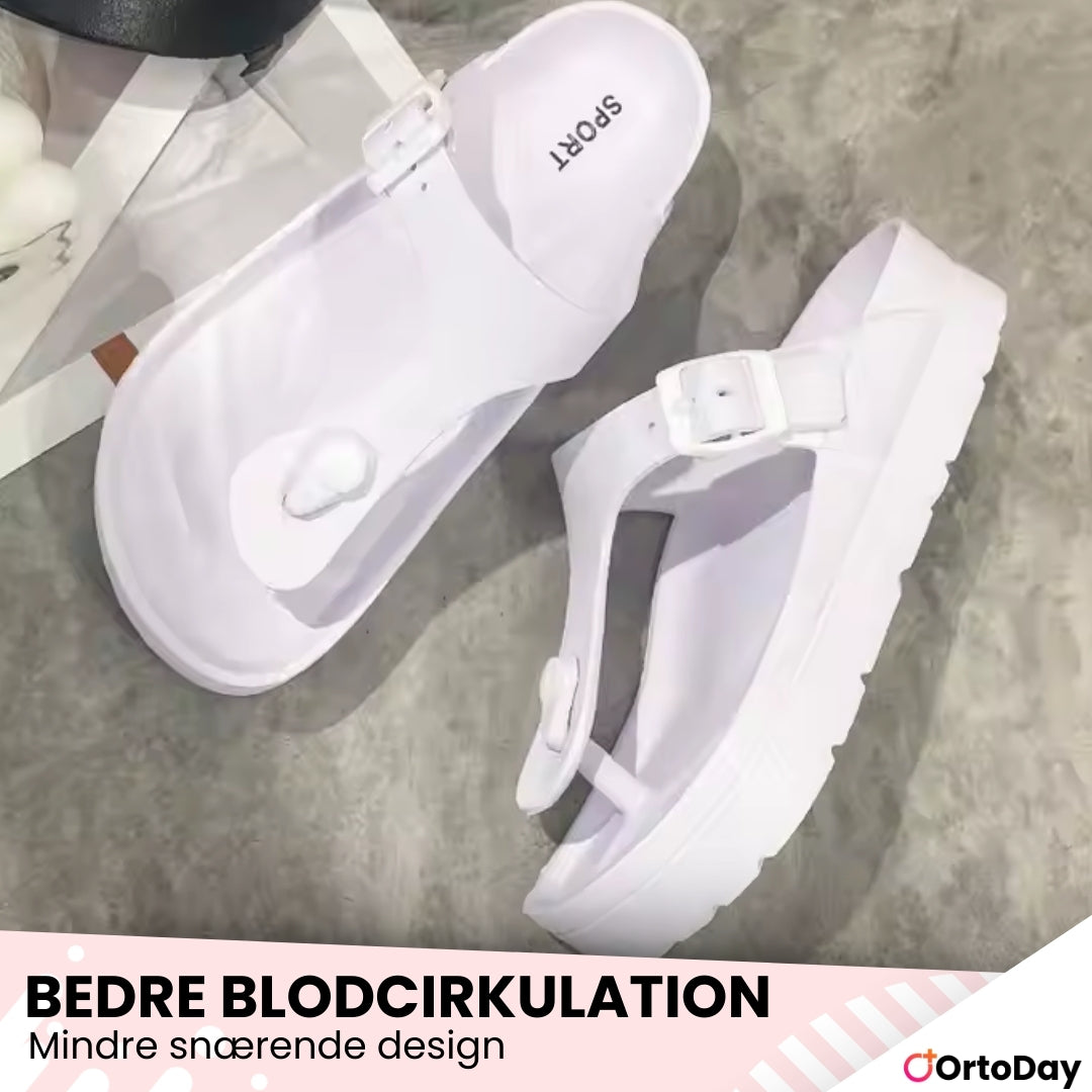 OrtoDay WaveEase – Stilfulde ortopædiske flip flops til komfort og støtte