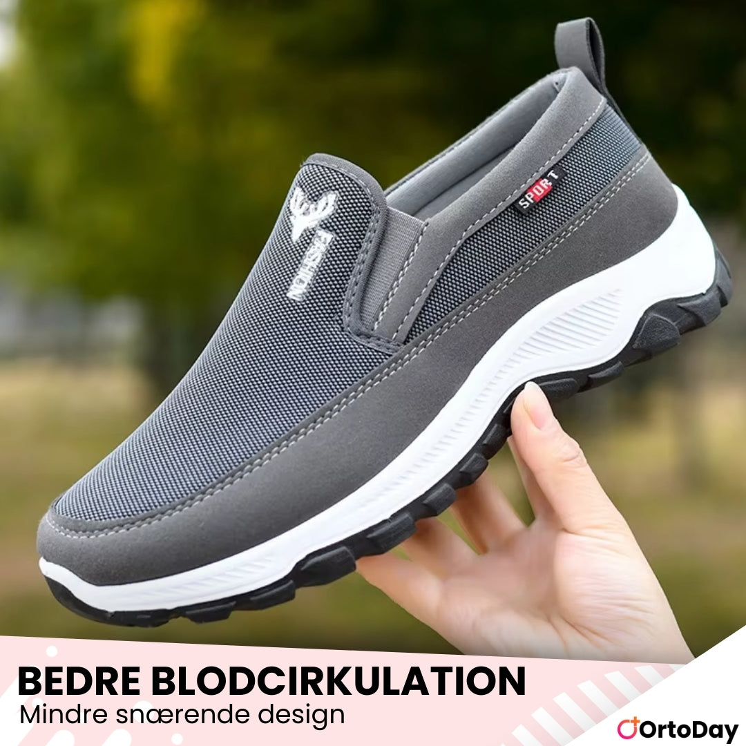 OrtoDay FlexStep - Vandresko til mænd - Åndbar - slip-on