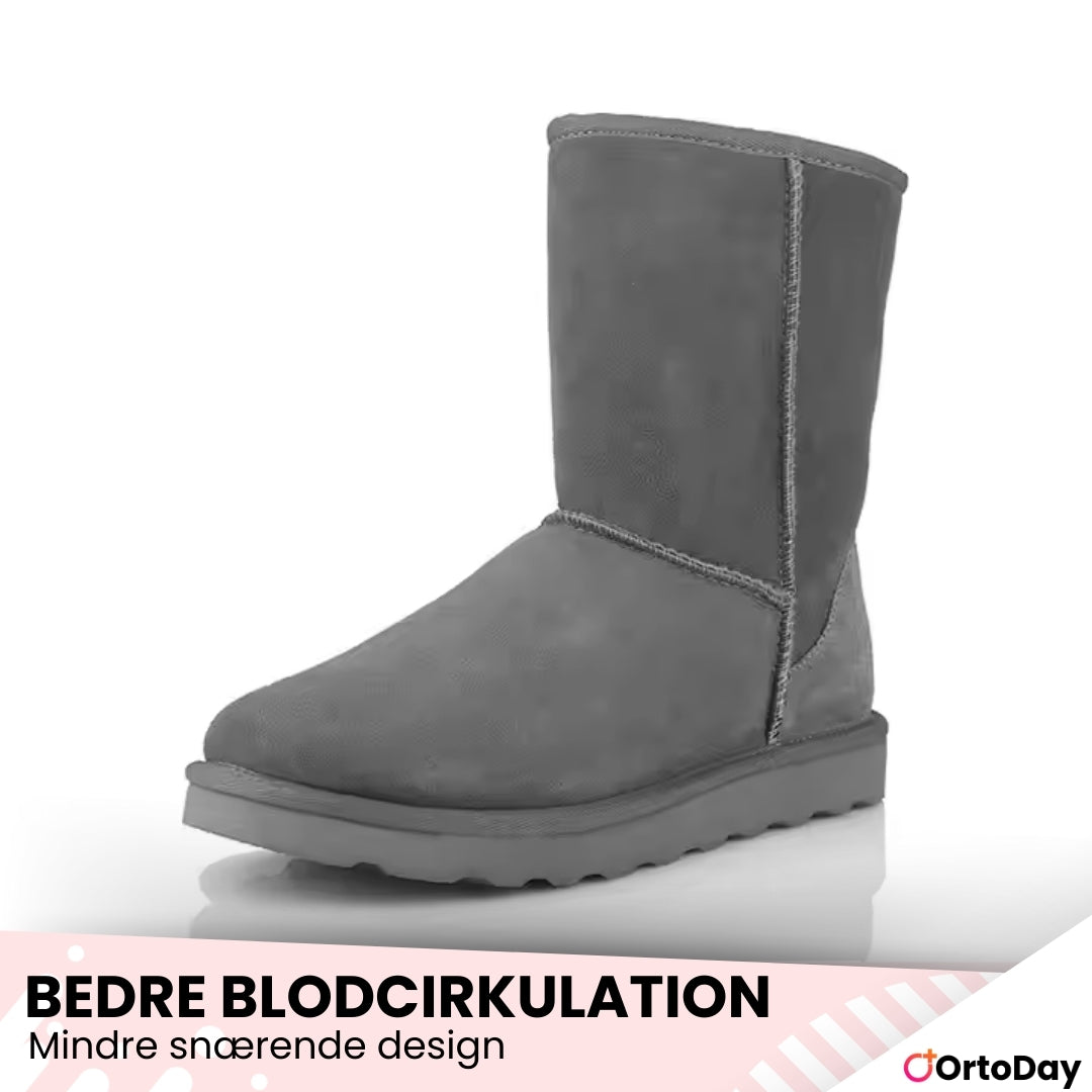OrtoDay FrostX - Varme og vandtætte vinterstøvler til kvinder lavet af blødt læder med skridsikker sål