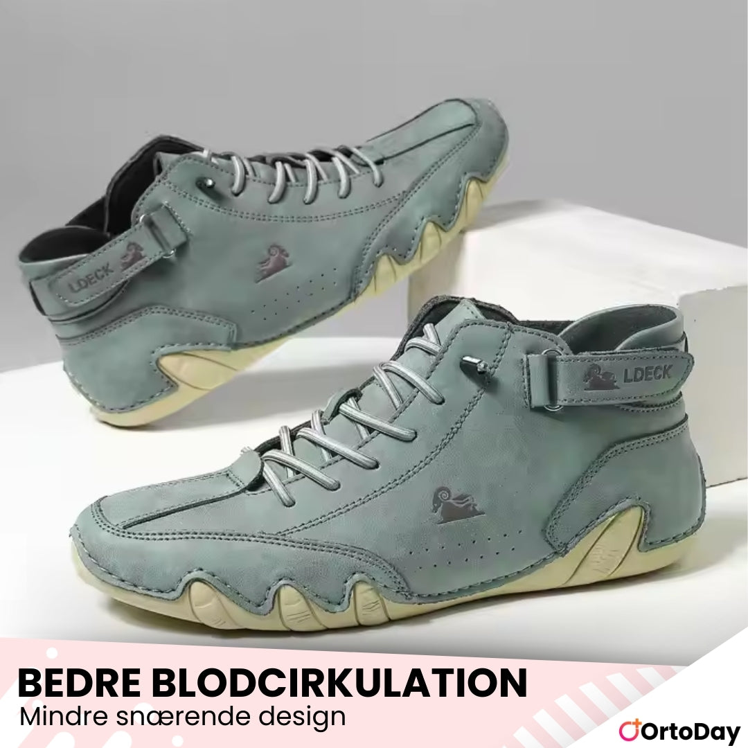 OrtoDay FreeMotion - Barfodssko - Ultrakomfortabelt, slidstærkt læder