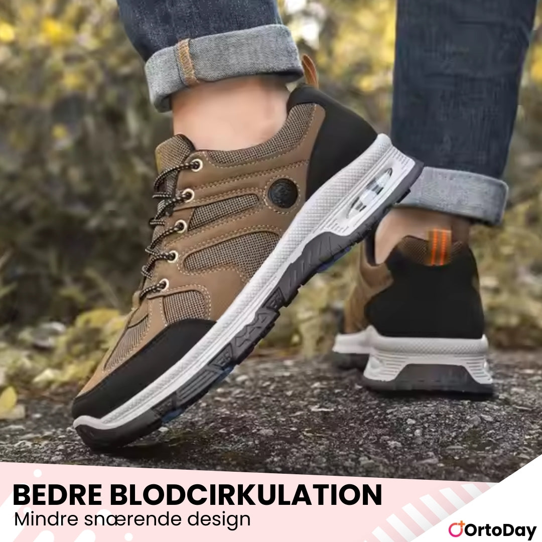 OrtoDay TrekForce - Ortopædiske sko til mænd - Robuste vandresko til mænd - Skridsikker sål