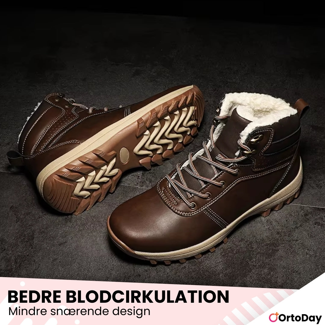 OrtoDay ArcticBoots - Vinterstøvler til mænd - Ergonomiske, vandtætte og smertelindrende vinterstøvler til efterår og vinter