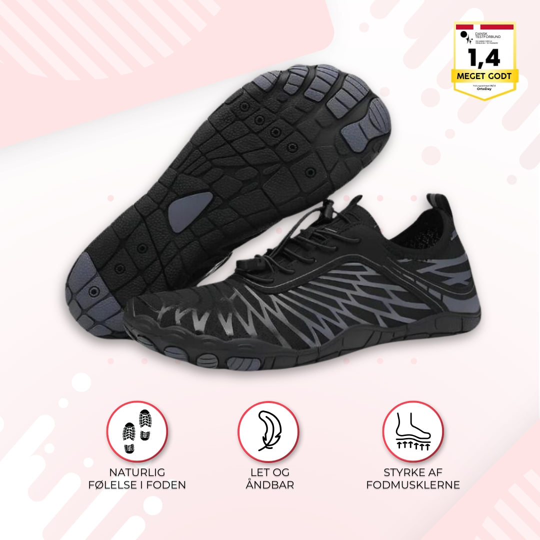 OrtoDay FloraX – Ergonomiske barfodssko til smertelindring