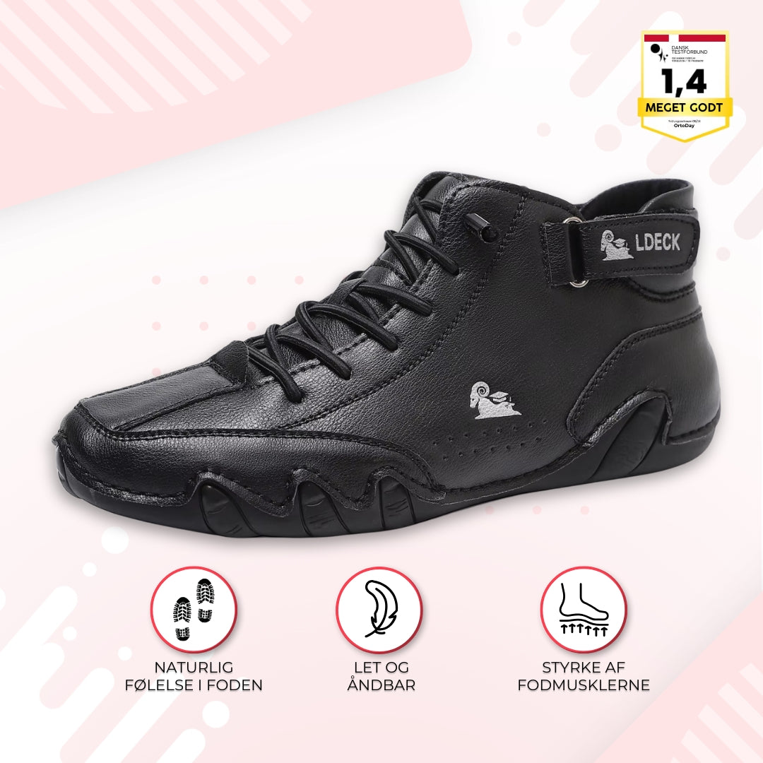 OrtoDay FreeMotion - Barfodssko - Ultrakomfortabelt, slidstærkt læder