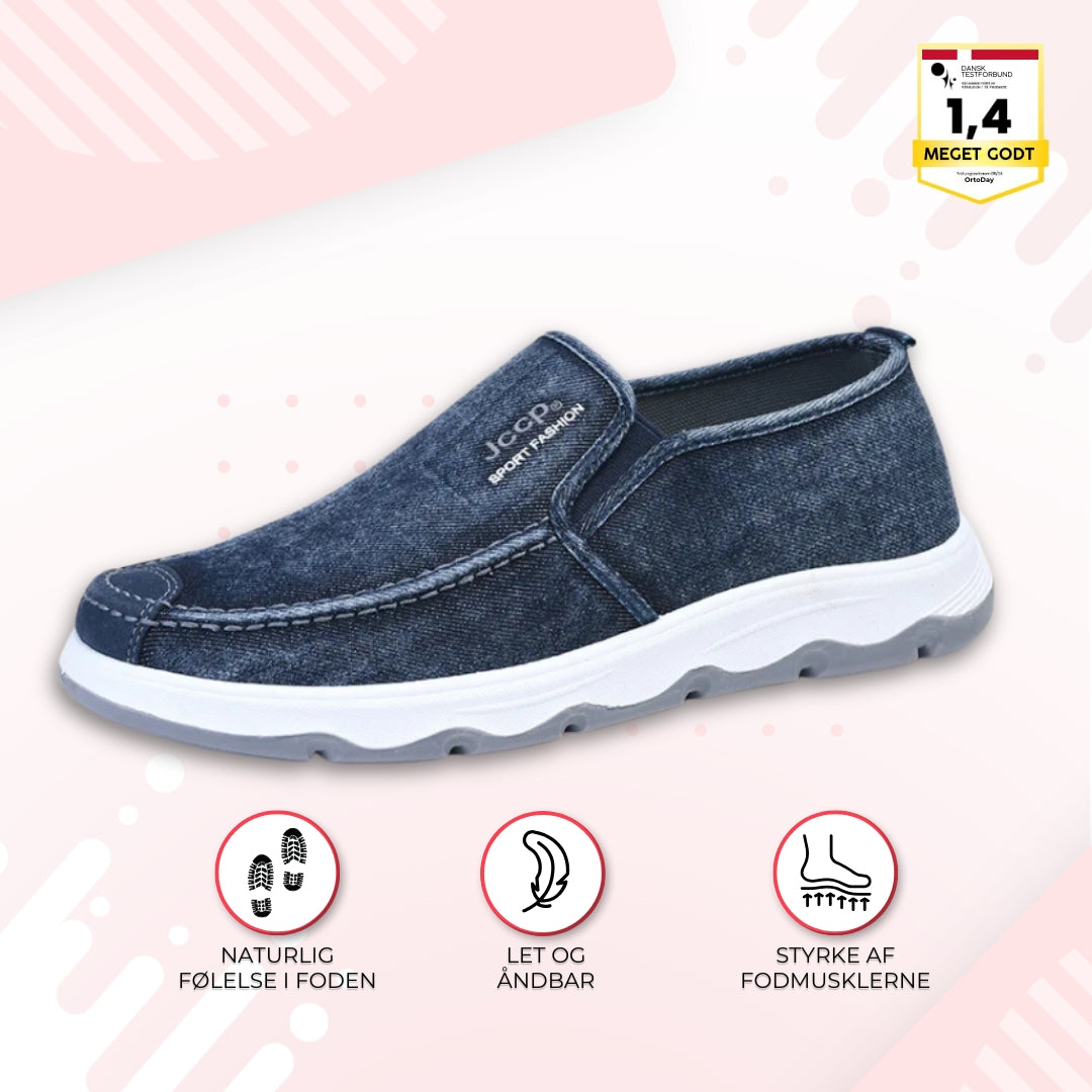 OrtoDay UrbanStep - Ortopædiske sko til mænd - Slip-on - Canvas-design