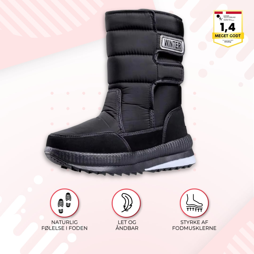 OrtoDay WinterGuard - Høje vinterstøvler med velcrolukning for komfort og beskyttelse