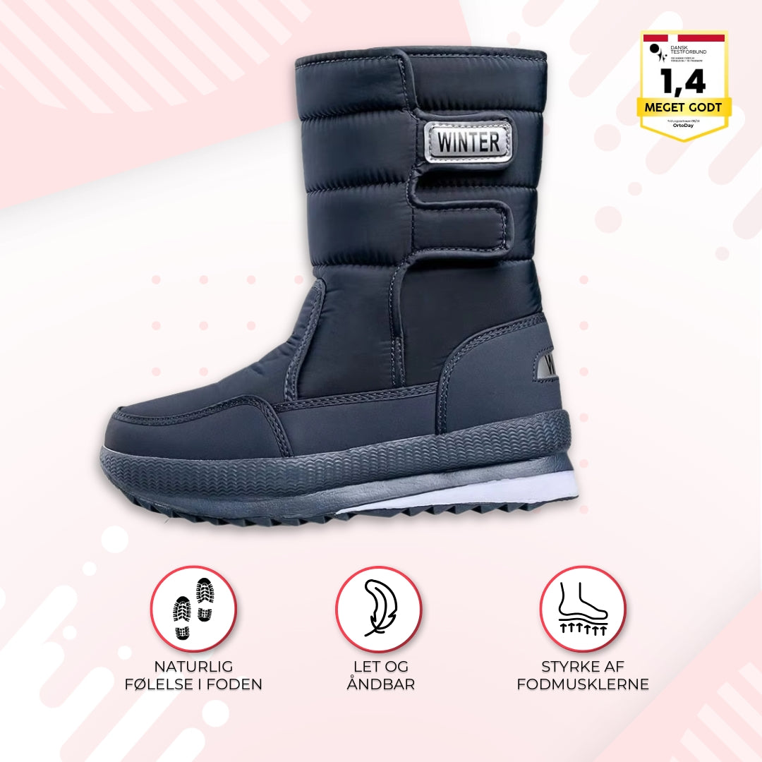 OrtoDay WinterGuard - Høje vinterstøvler med velcrolukning for komfort og beskyttelse