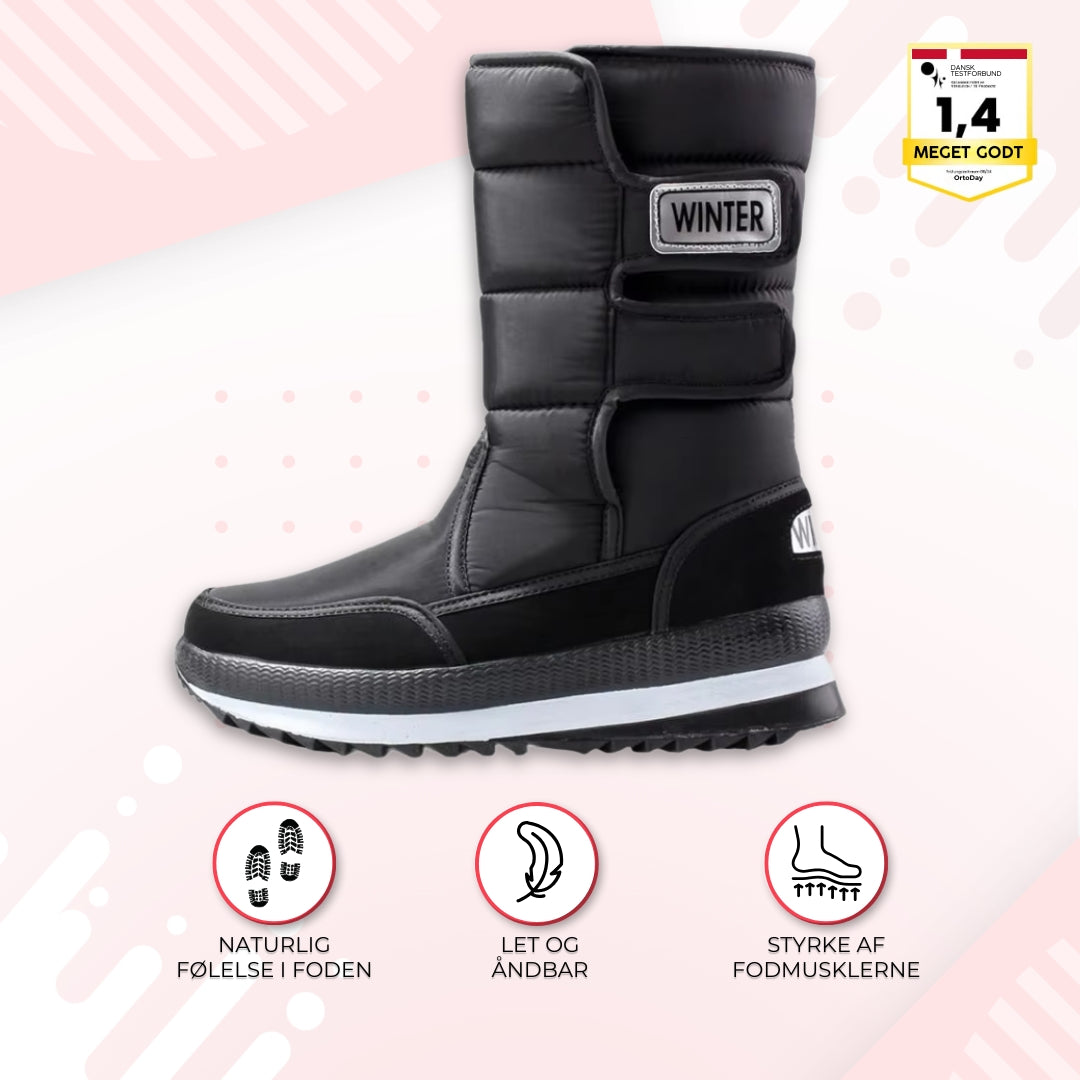 OrtoDay WinterGuard - Høje vinterstøvler med velcrolukning for komfort og beskyttelse