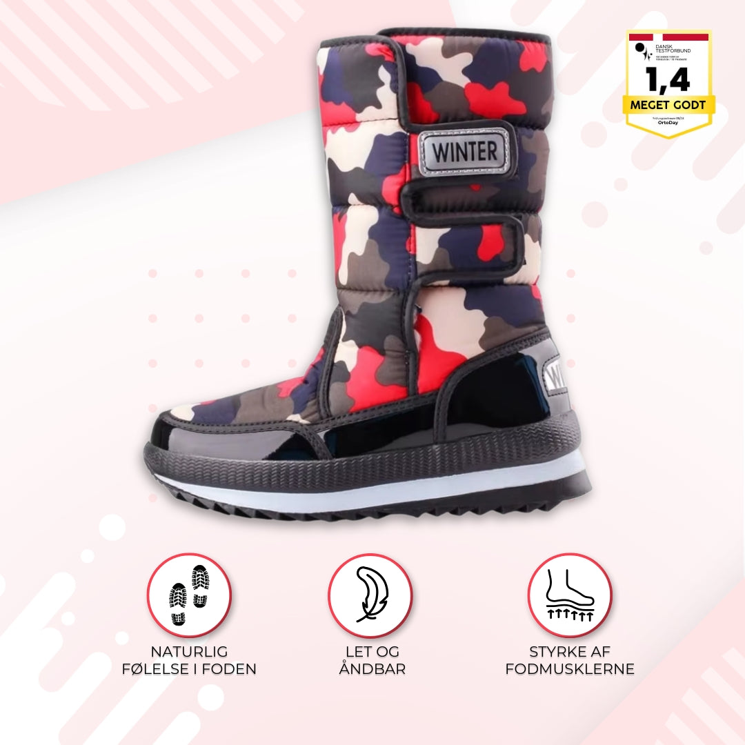 OrtoDay WinterGuard - Høje vinterstøvler med velcrolukning for komfort og beskyttelse