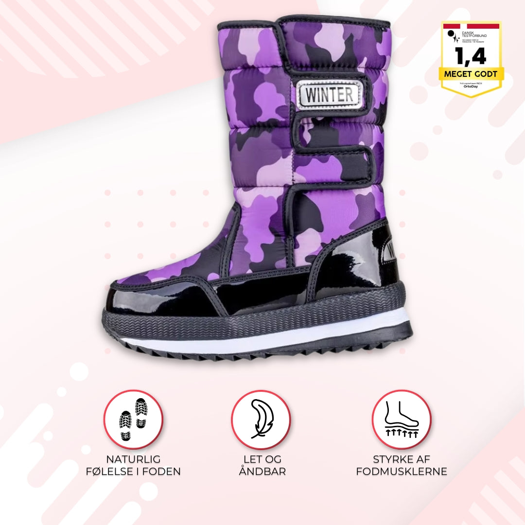 OrtoDay WinterGuard - Høje vinterstøvler med velcrolukning for komfort og beskyttelse