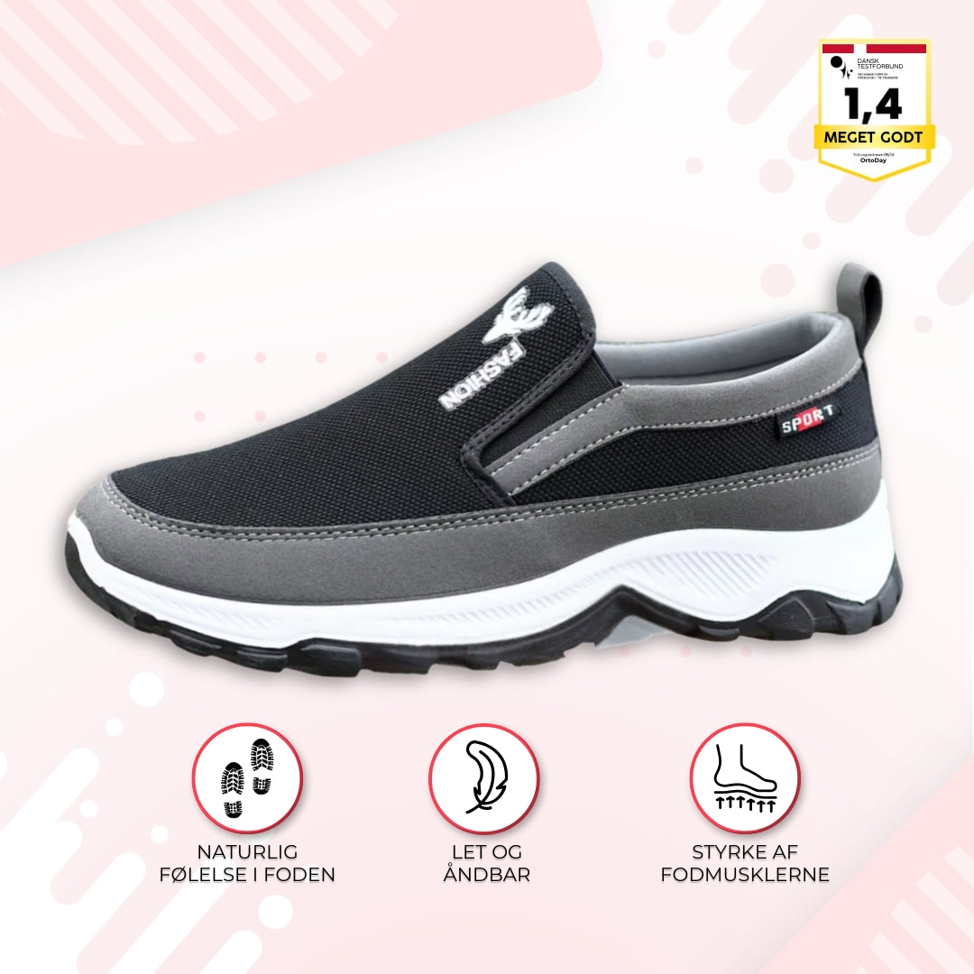 OrtoDay FlexStep - Vandresko til mænd - Åndbar - slip-on