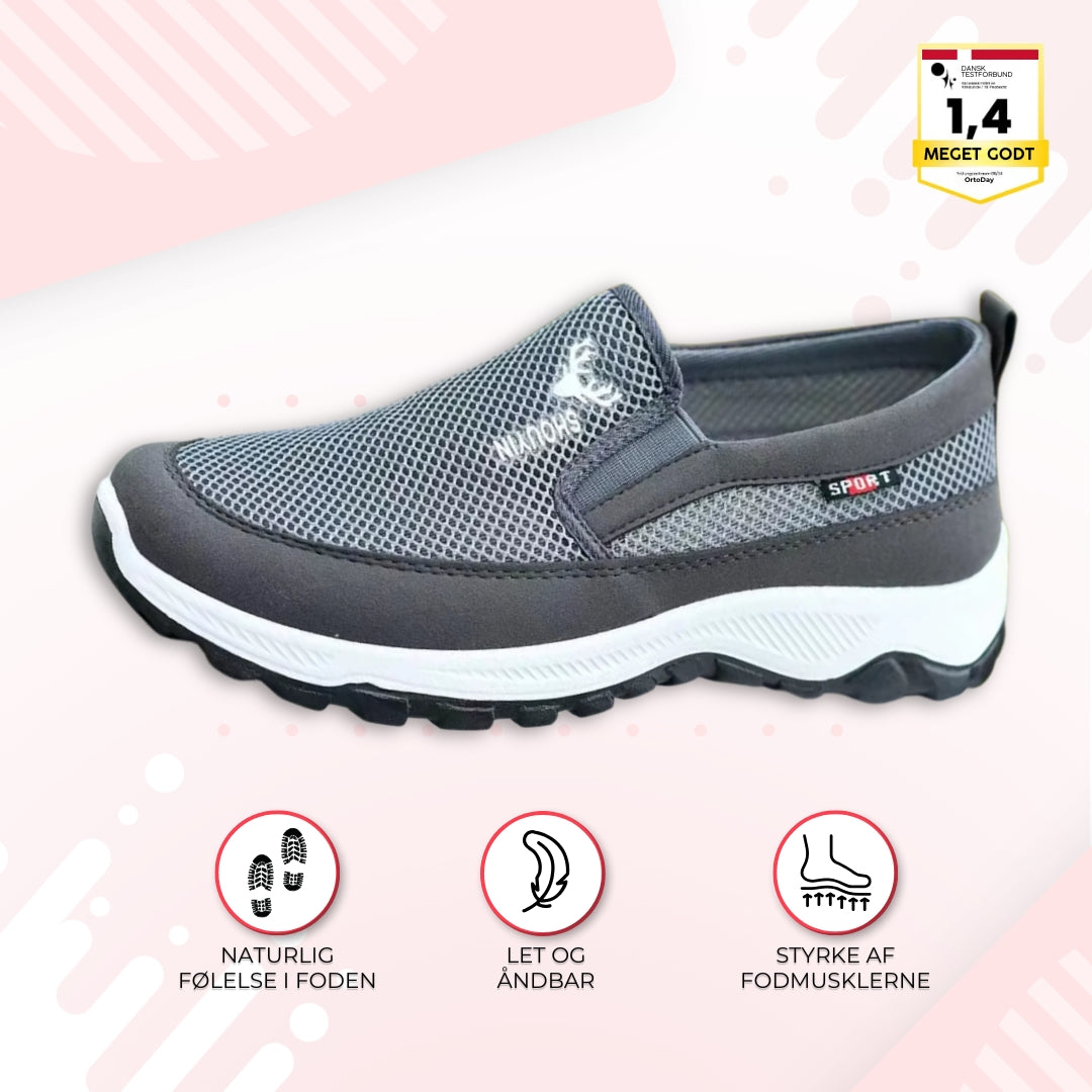 OrtoDay FlexStep - Vandresko til mænd - Åndbar - slip-on