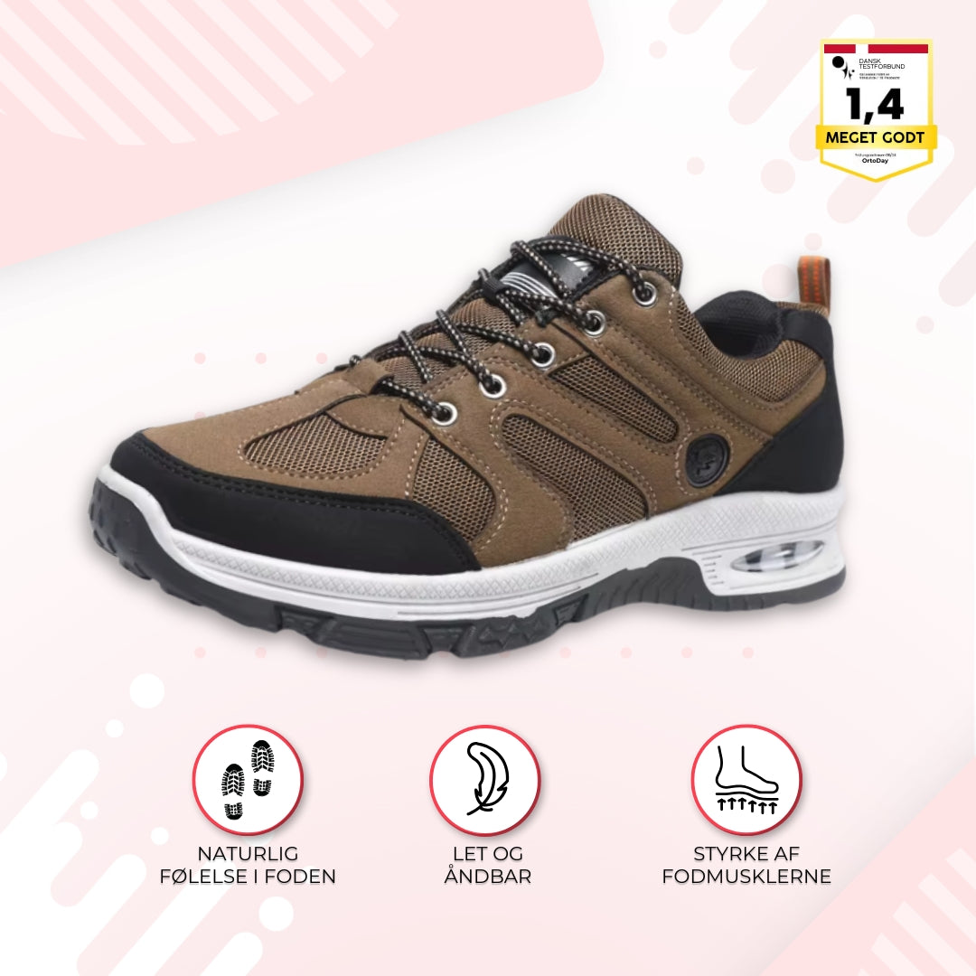 OrtoDay TrekForce - Ortopædiske sko til mænd - Robuste vandresko til mænd - Skridsikker sål