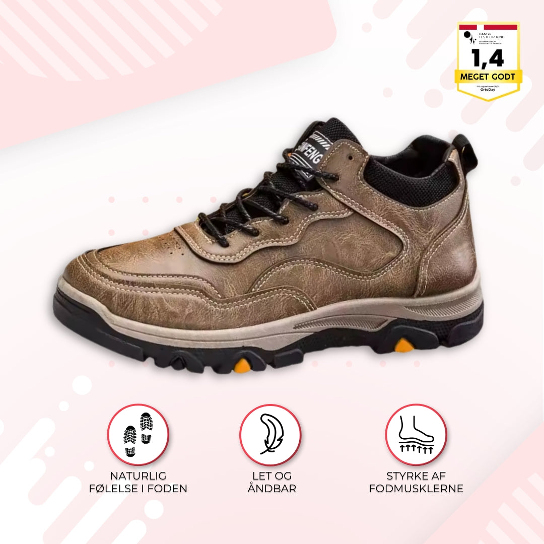 OrtoDay MotionX - Vandresko til mænd lavet af vandtæt PU-læder