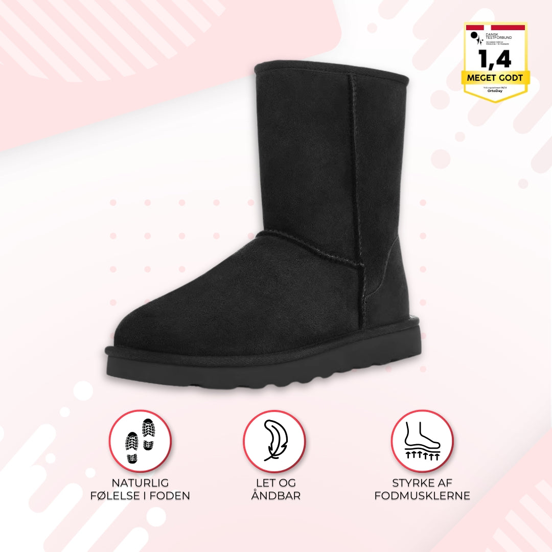 OrtoDay FrostX - Varme og vandtætte vinterstøvler til kvinder lavet af blødt læder med skridsikker sål