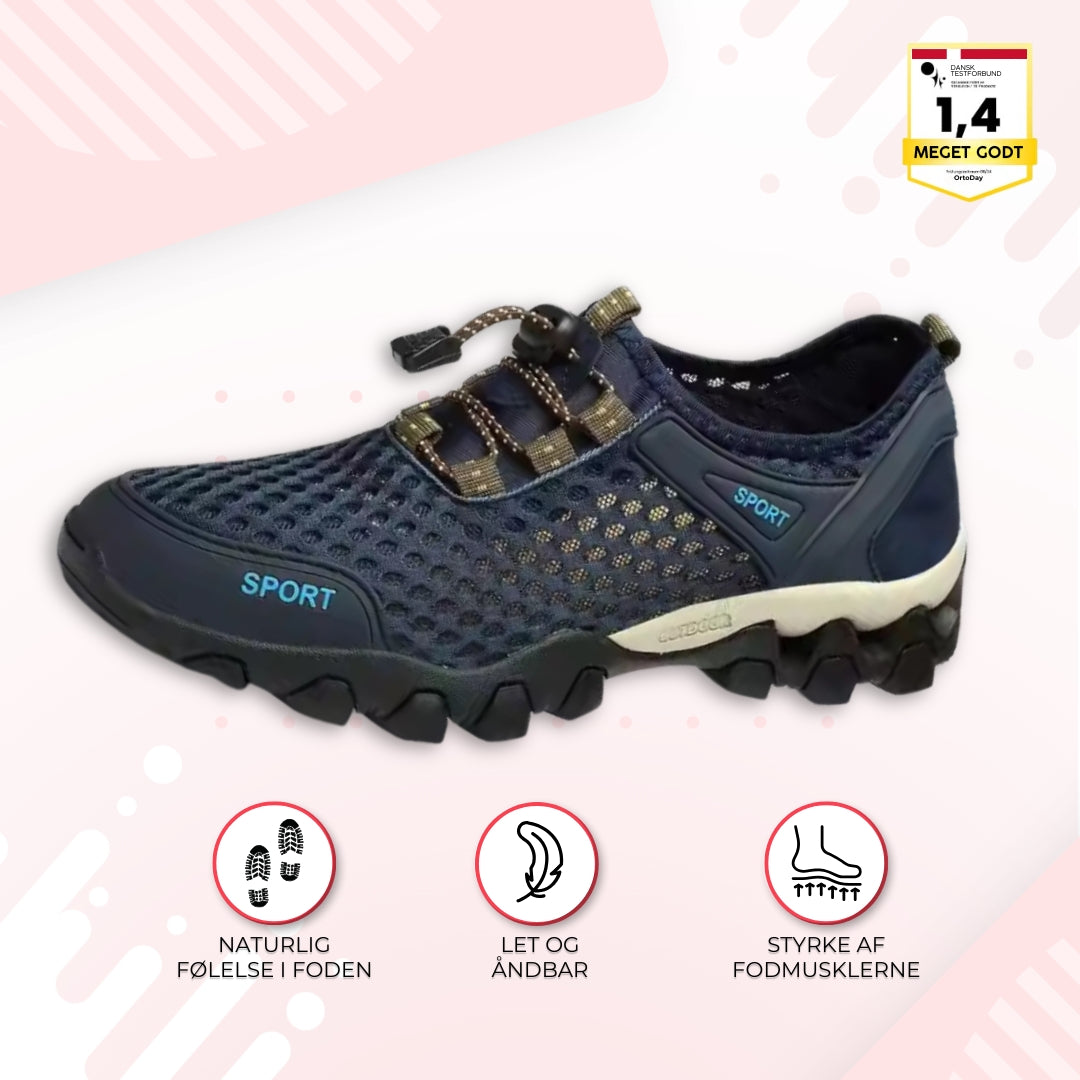 OrtoDay BareStep – Vandafvisende Barfod Trekking Sko til Smertelindring