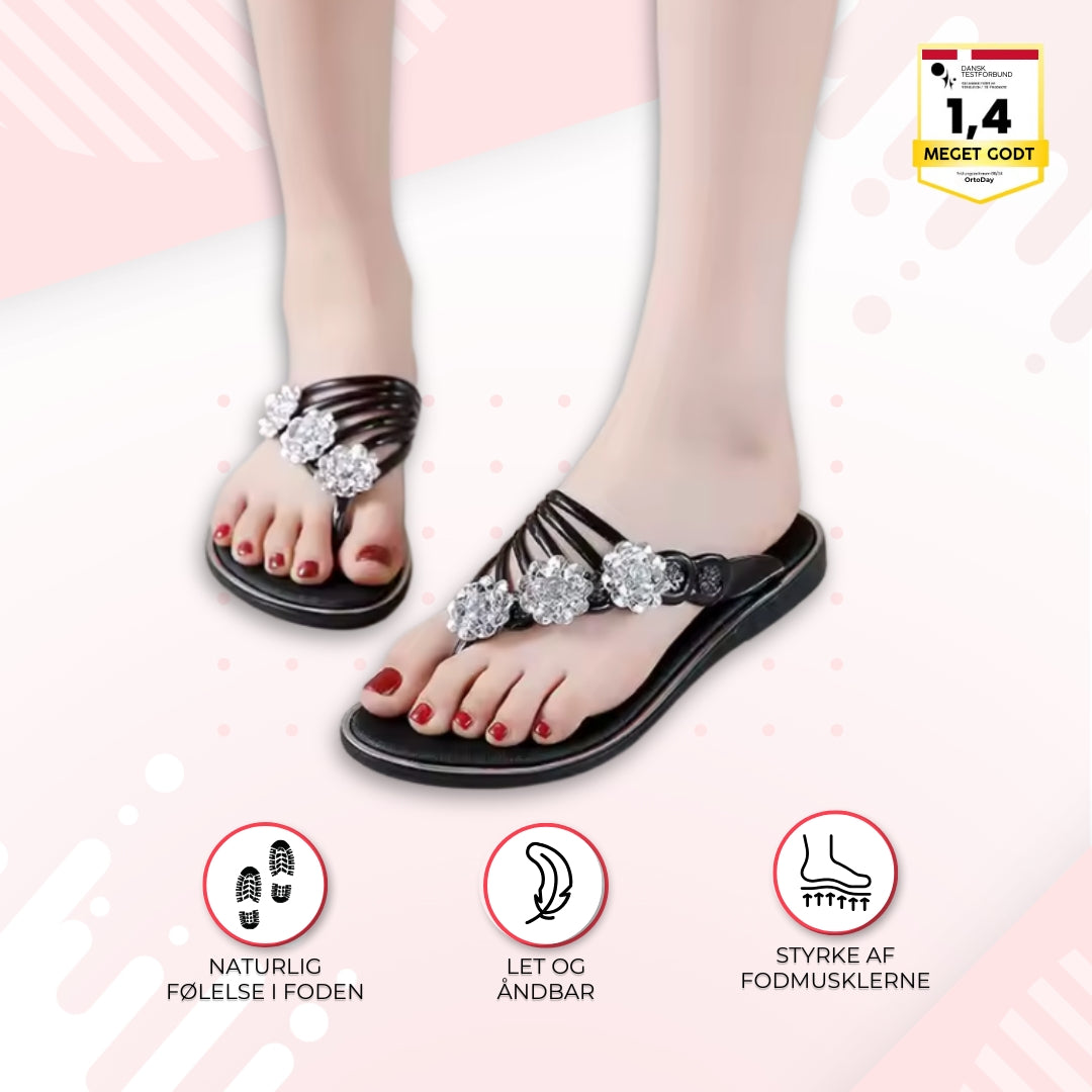 OrtoDay Ladies - Stilfulde og ortopædiske flip flops til sommeren